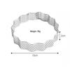 MDNG Wavy Perforated Mousse Rings, Set of 4