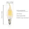 LED Bulb E14 - NETTLIFE - Retro Edison Filament - 6 Pieces - 4W 2700K - Warm White Non-dimmable