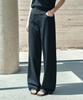 Siyajyu Sipt7196 Resort Wide Elastic Waist Pants_Black
