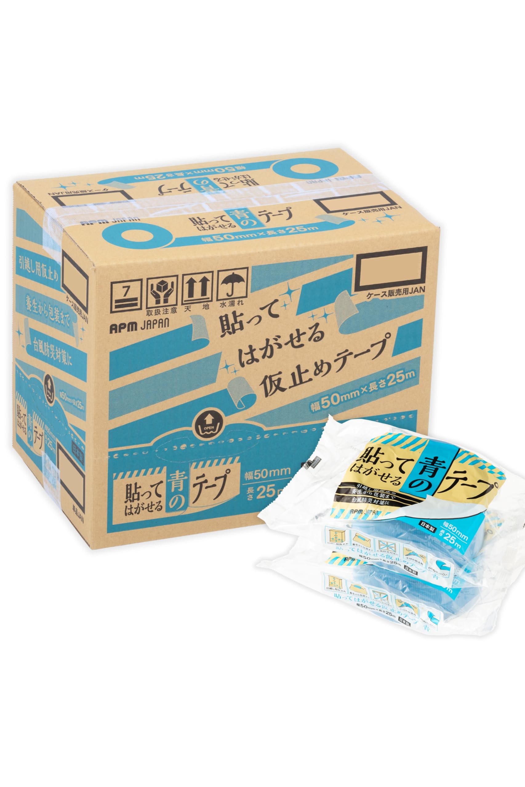 

в APM Japan Economy Curing Peelable Blue 50 мм x 30 Volume Set Disaster Temporary [Продается в коробке] Лента, Лента, 25 м, [Предотвращение тайфунов, Перемещение, синий