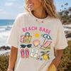 Beach Babe Shirt, Summer Vacation Tee, Coastal Graphic Shirt, Italian Summer Tee, Amalfi Coast Shirt, Girls Trip, Comfort Colors Plus Size