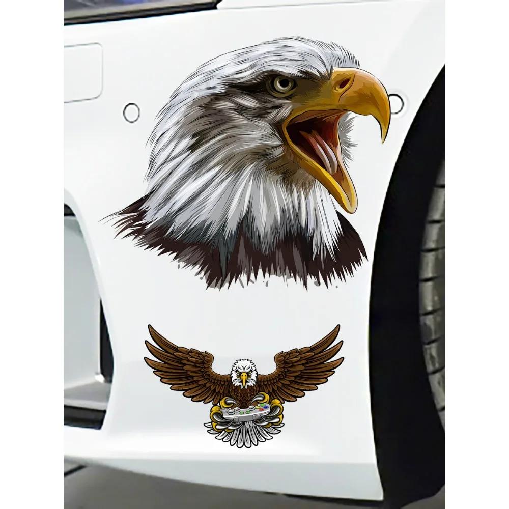 Personalized Cartoon Eagle Car Stickers Auto Bumper Body Window Scratches Cover Waterproof Animal Decals