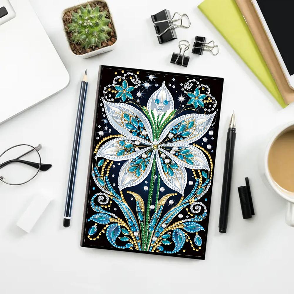 Special Shaped Xmas Diamond Painting Journal Notebook Diamond Painting Diary Book 50 Pages Crystal Notepad Sketchbook for Adults