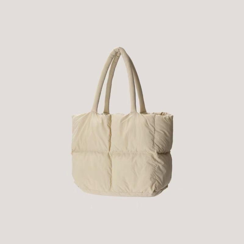 Autumn and winter women's bags, Ringotte bags, puffs, padded plush bags, cotton-filled pillow bags, shoulder bags, down handbags.