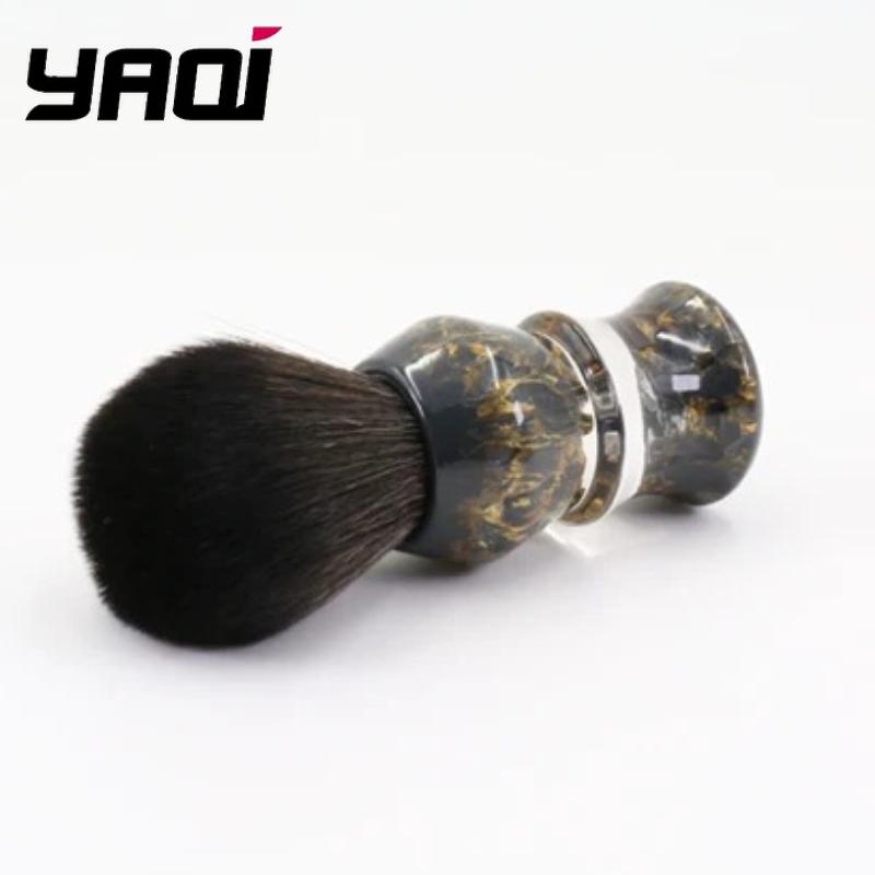 Yaqi DEEP STONES 24mm Synthetic Hair Resin Handle Men Wet Shaving Brush