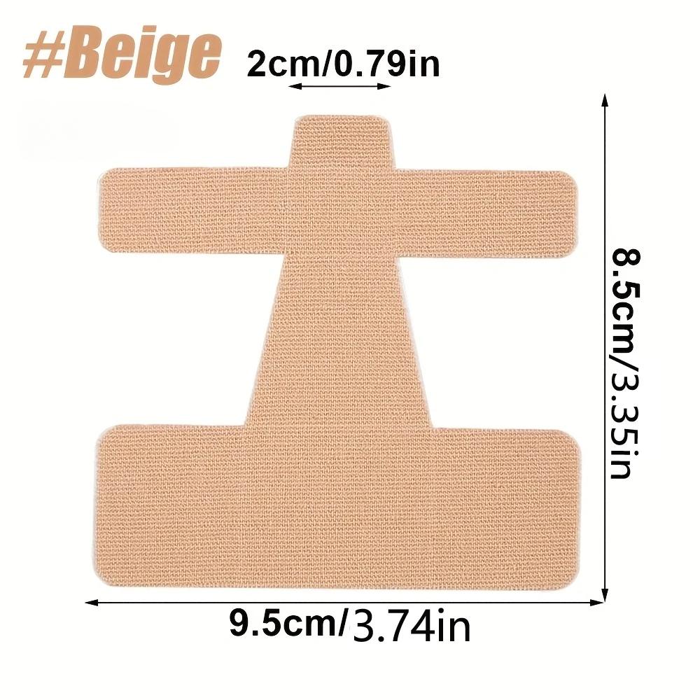 

10 шт. Корректор косточки большого пальца и обезболивающая кинезиологическая спортивная лента для косточек и травмы большого пальца стопы, лента-разделитель/распорка/выпрямитель для большого пальца 10PCS бежевый