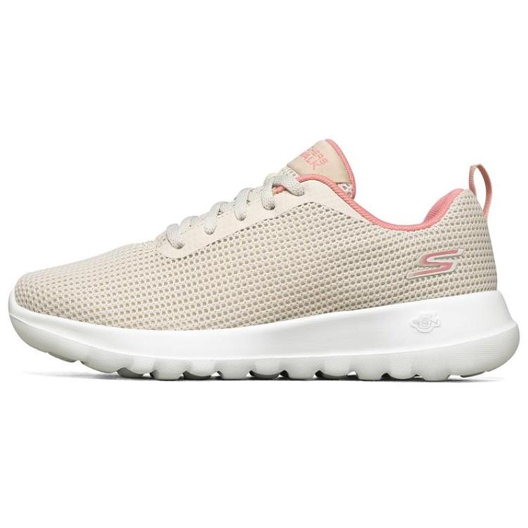(WMNS) Skechers Go Walk Joy Running Shoes Ivory/Pink Women s 15641-OFPK EU 35.5