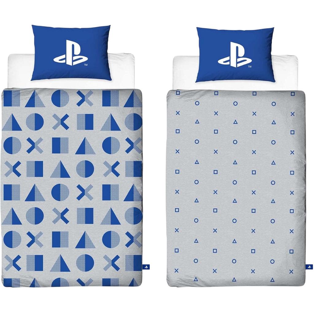 Playstation Controller Buttons Reversible Duvet Set