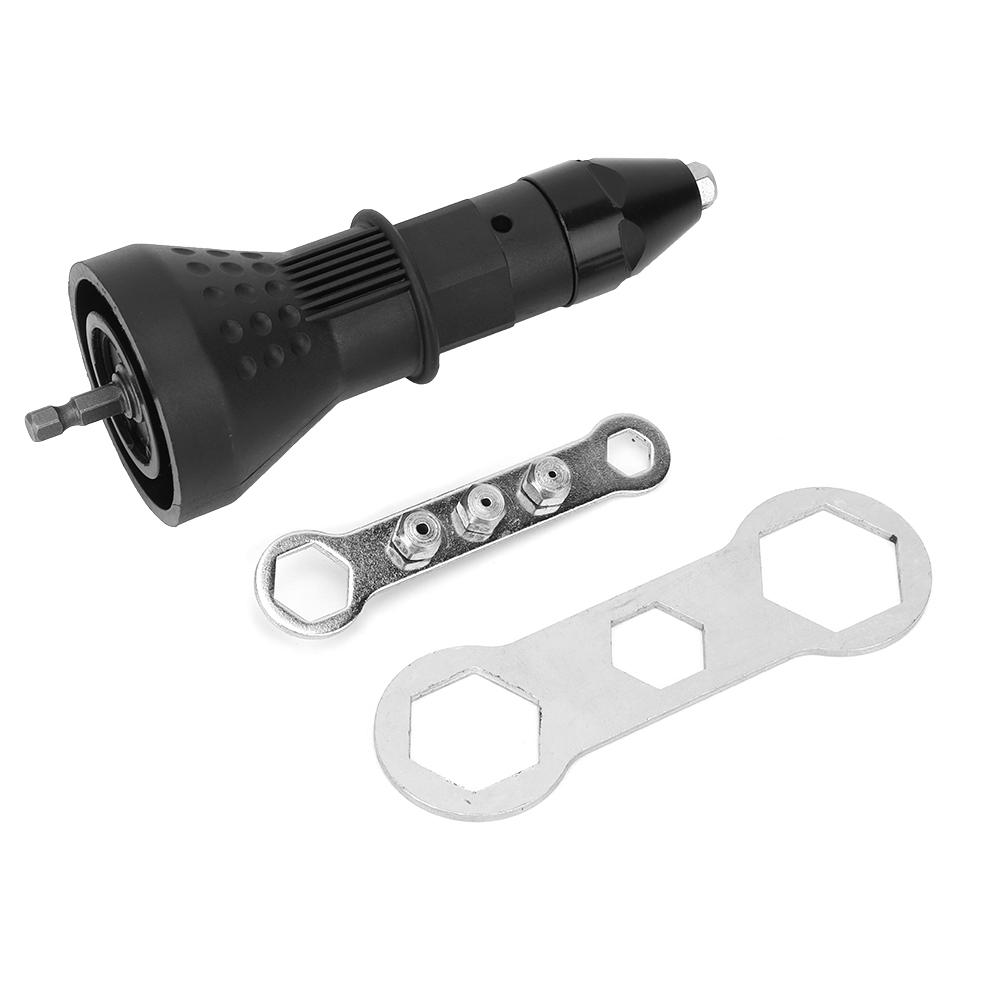 

Адаптер для заклепочной дрели, заклепочный пистолет, беспроводной электрический плотницкий инструмент(черный)