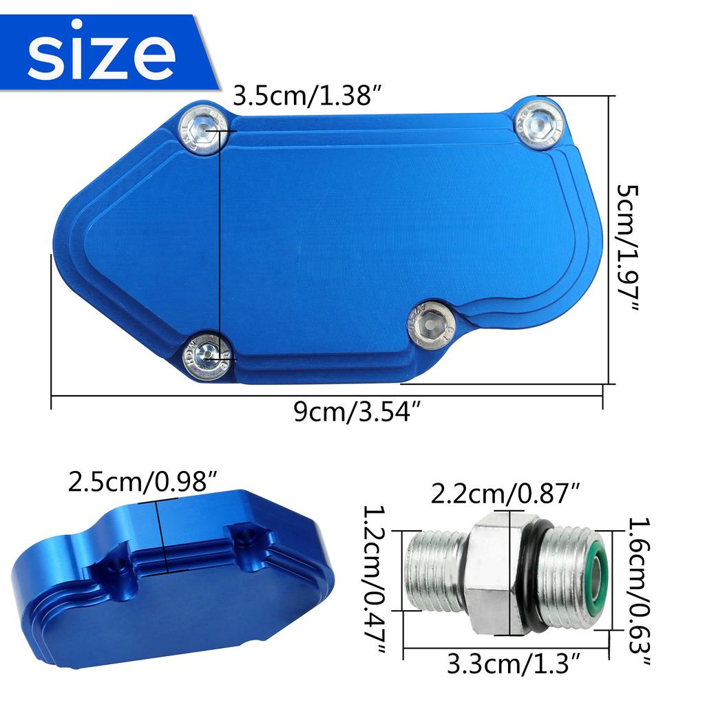 Upgraded Blue Spring set with Billet Housing Fuel Regulator Easy Installation Upgraded for 2003-2007 Powerstroke 6.0L