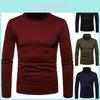 Mens Thermal Cotton Turtle Neck Skivvy Turtleneck Sweaters Stretch Shirt Tops