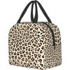 Leopard Aesthetics Lunch Bags Cheetah Pattern Insulated Reusable Lunch Box Thermal Cooler Tote Bag for Teen Adult Work Picnic