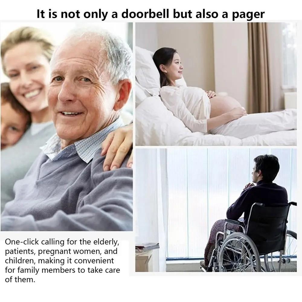 300M Range Wireless Doorbell 60 Chimes Welcome Doorbell Adjustable Volume Door Chime Kit  Apartment