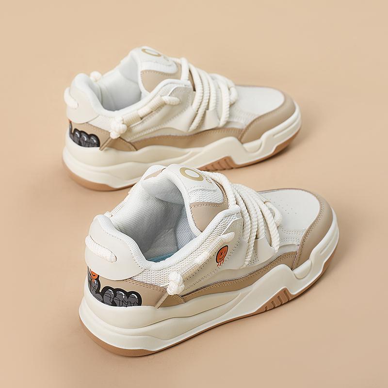 

Летние теннисные кроссовки, женские спортивные туфли на платформе на плоской подошве, новинка 2024 года, модная повседневная прогулочная обувь, женская вулканизированная обувь 35 дубильная кора