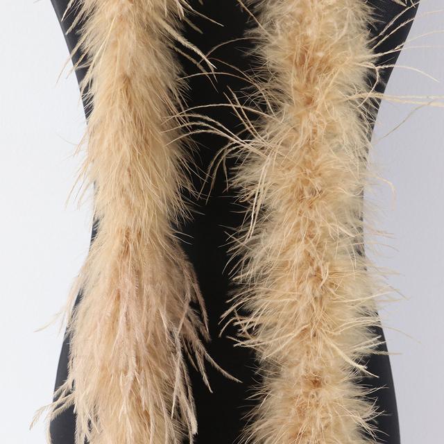 50G 2M Natural Pink Dyed Ostrich Feathers Boa Plumas for Shawl Scarf Ribbon Wedding Party Stage Sewing Dress Decoration Crafts