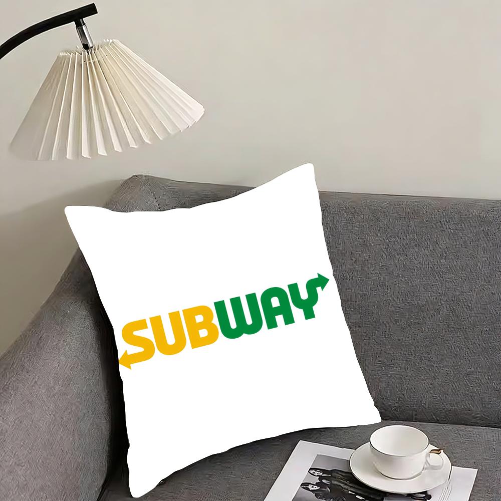 

Classic SSubway Cushion Cover Pillowcase Ultra Soft Skin Friendly Fabric Cloud Like Comfort Concealed Zipper 30x30cm