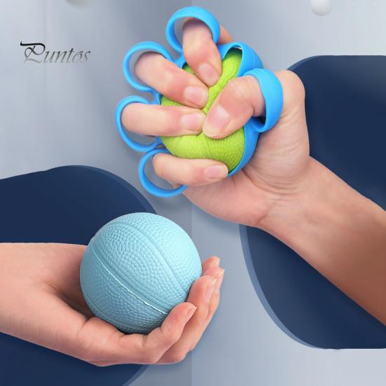 Finger Grip Ball Massage Non-slip Rehabilitation Training Ergonomic Exerciser Five Strength Circle Device Fitness Equipment Hand