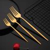 6Pcs Wstern Gold Matte Cutlery Set Stainless Steel Dinnerware Flatware Kitchen Home Dessert Fork Spoon Knife Set Tableware Set