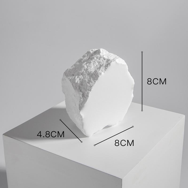 INS white plaster decoration stone ornaments cosmetics photography props jewelry shooting scene layout irregular stones