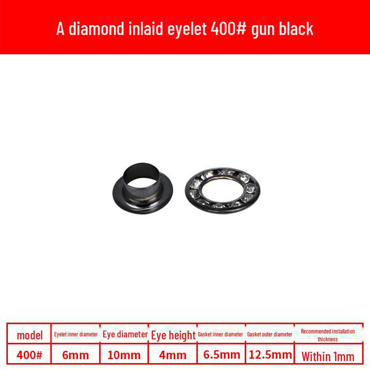 

Пряжка с люверсами из бриллиантов и стразами для украшения багажа с латунными стразами