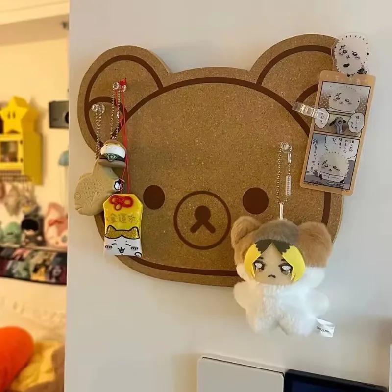Cartoon Rilakkumas Felt Board Kawaii Rilakkumas Bear Wall Sticker Message Board Photo Dolls Hanging Board Wall Home Decor