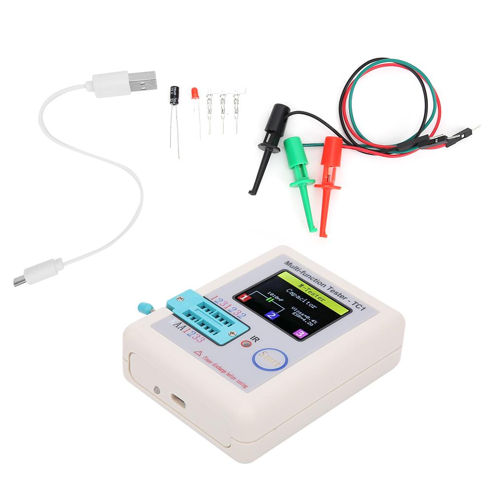 Multifunction Transistor Tester 1.8in TFT Display Screen LCR‑TC1 for Capacitor Diodes