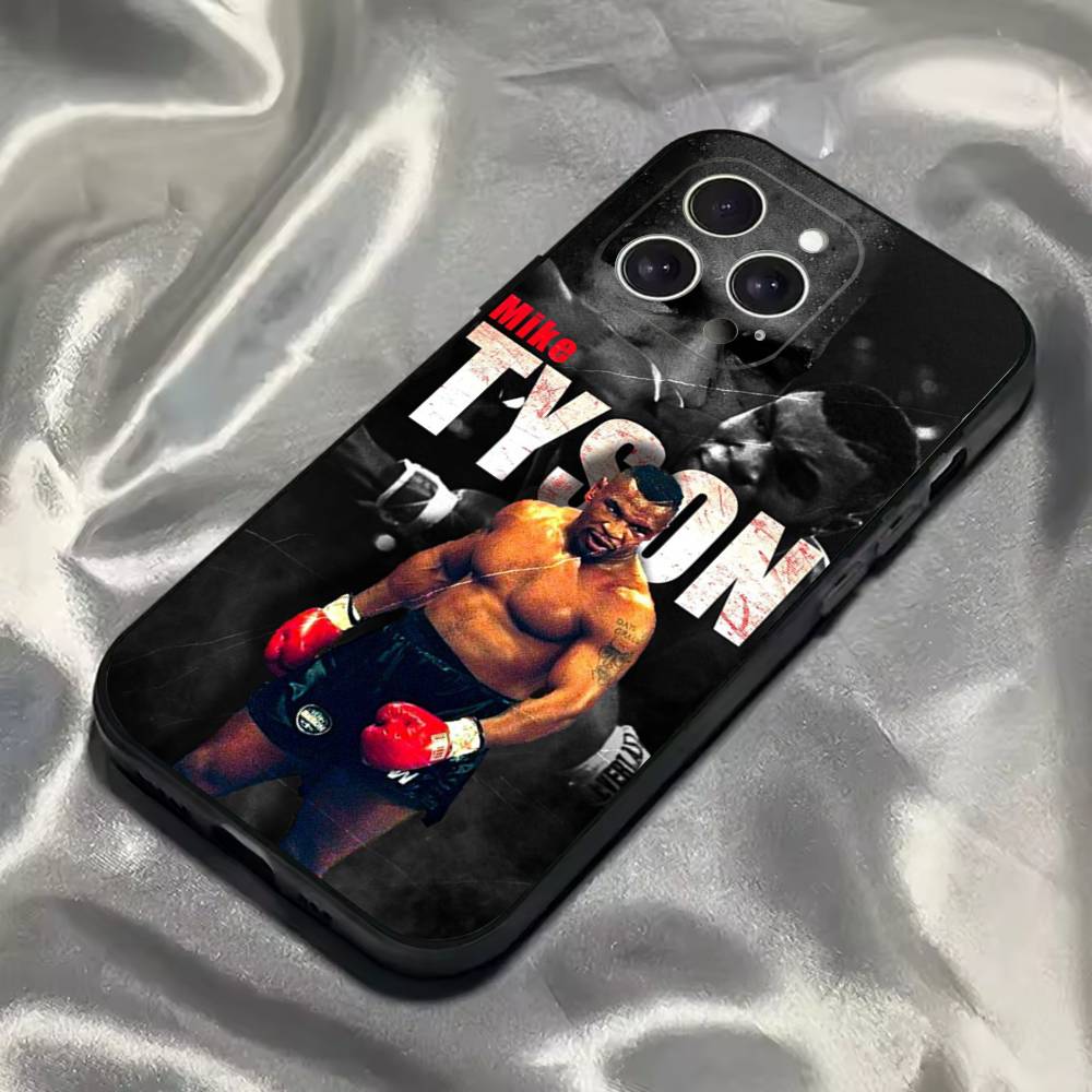 

M-Mike T-Tyson Boxer Phone Case For iPhone 16,15,14,13,12,11,Pro,Max,Plus,X,XS,SE4,E,Mini,Soft Black Case iPhone15pro