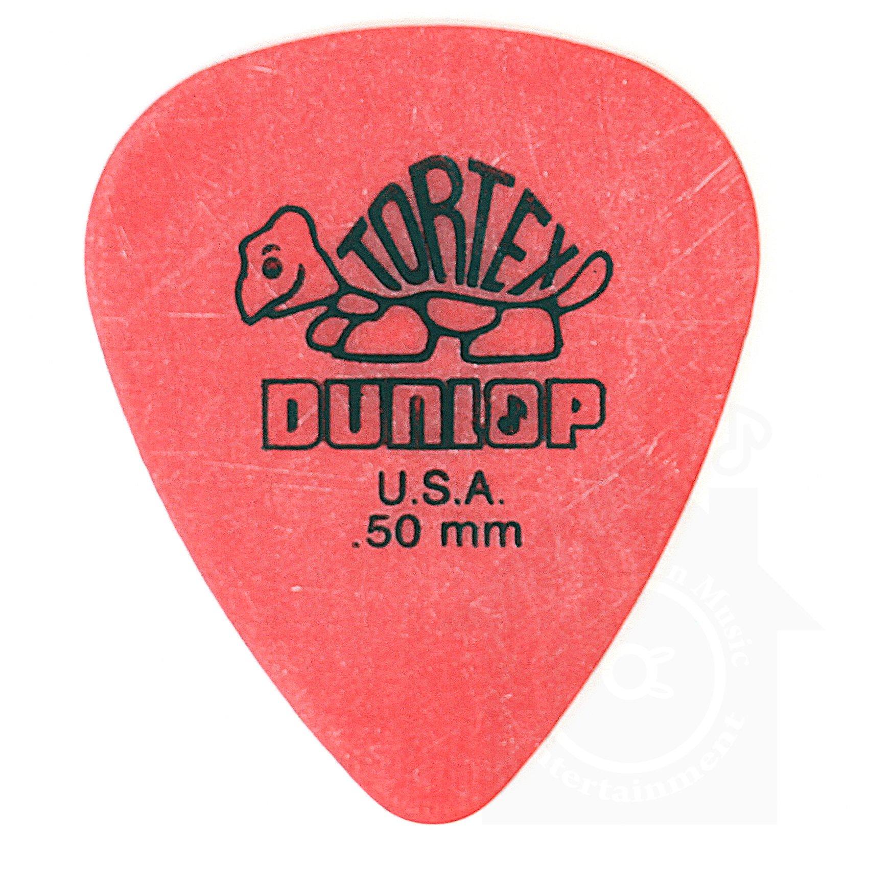 

Jim Dunlop Tortex Standard Picks (24-Pack) with Tortex Standard Picks and Musent Custom Players Picks | 418B.50-RED-24P