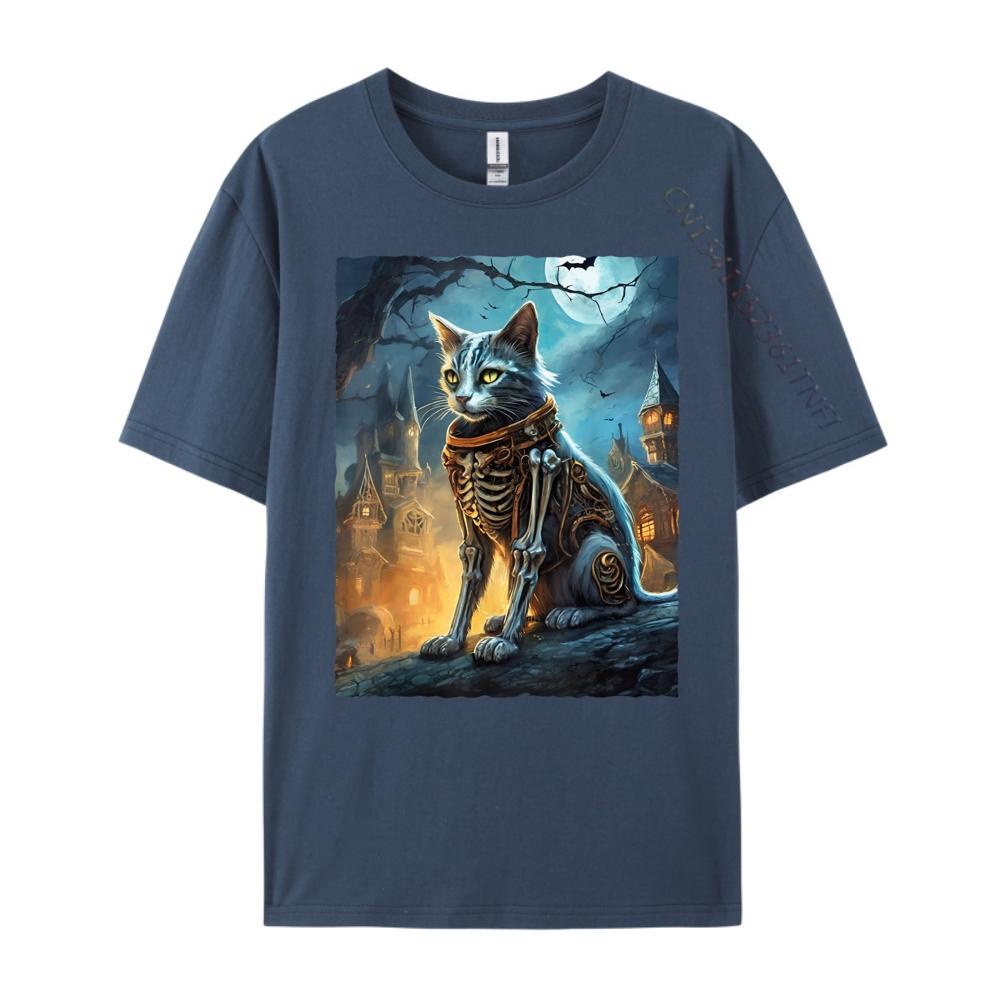 

Halloween Skeleton Cat Clothing Female Printed TShirt Classic Designer T Shirt Unisex Unisexs Gifts Tshirt for Unisex Character 4XL