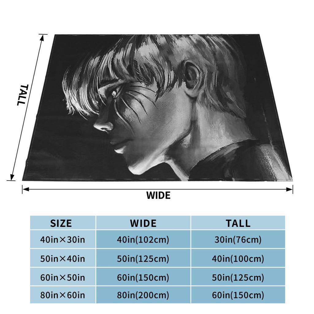 Armin Arlert Attack On Titan AOT Blanket Soft Warm Flannel Throw Blanket Cover for Bed Living room Picnic Travel Home Sofa