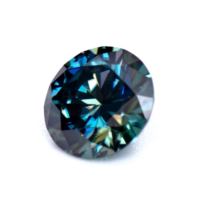 Růžový kulatý moissanitový diamant pěstovaný v laboratoři pro výrobu šperků DIY Materiály s tovární cenou