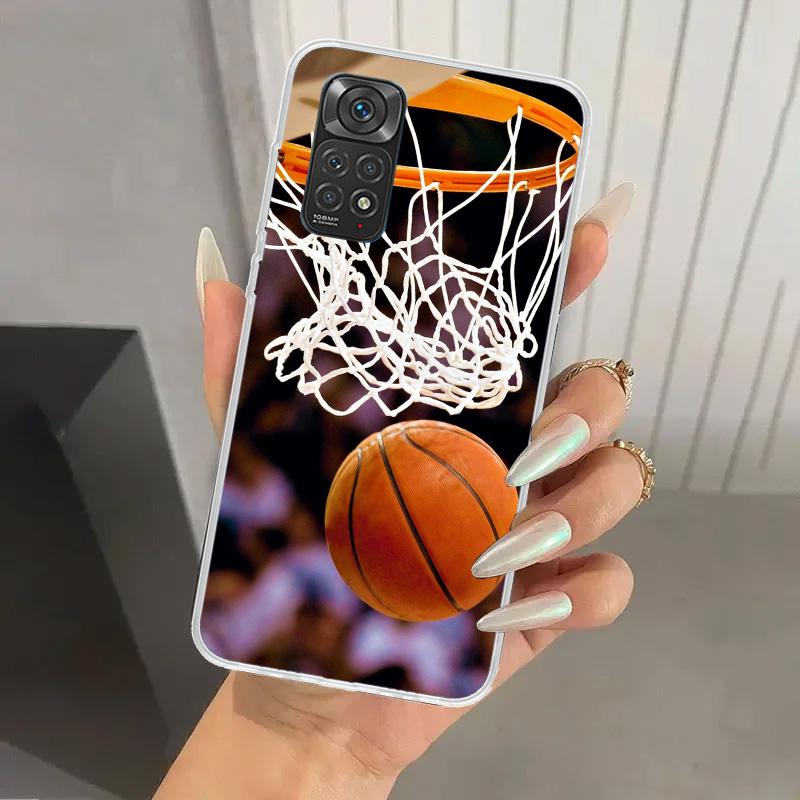 Basketball Korb Sport Handyhülle für Xiaomi Redmi Note 15 14 14S 13 12S 12 Pro 11S 11 Plus 11T 11E 10S Weiche Hülle Druckschale