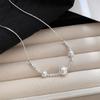 Korean Style Zirconia Mango Star Pendant Pearl Necklace - Versatile, Light Luxury, High-End Clavicle Chain