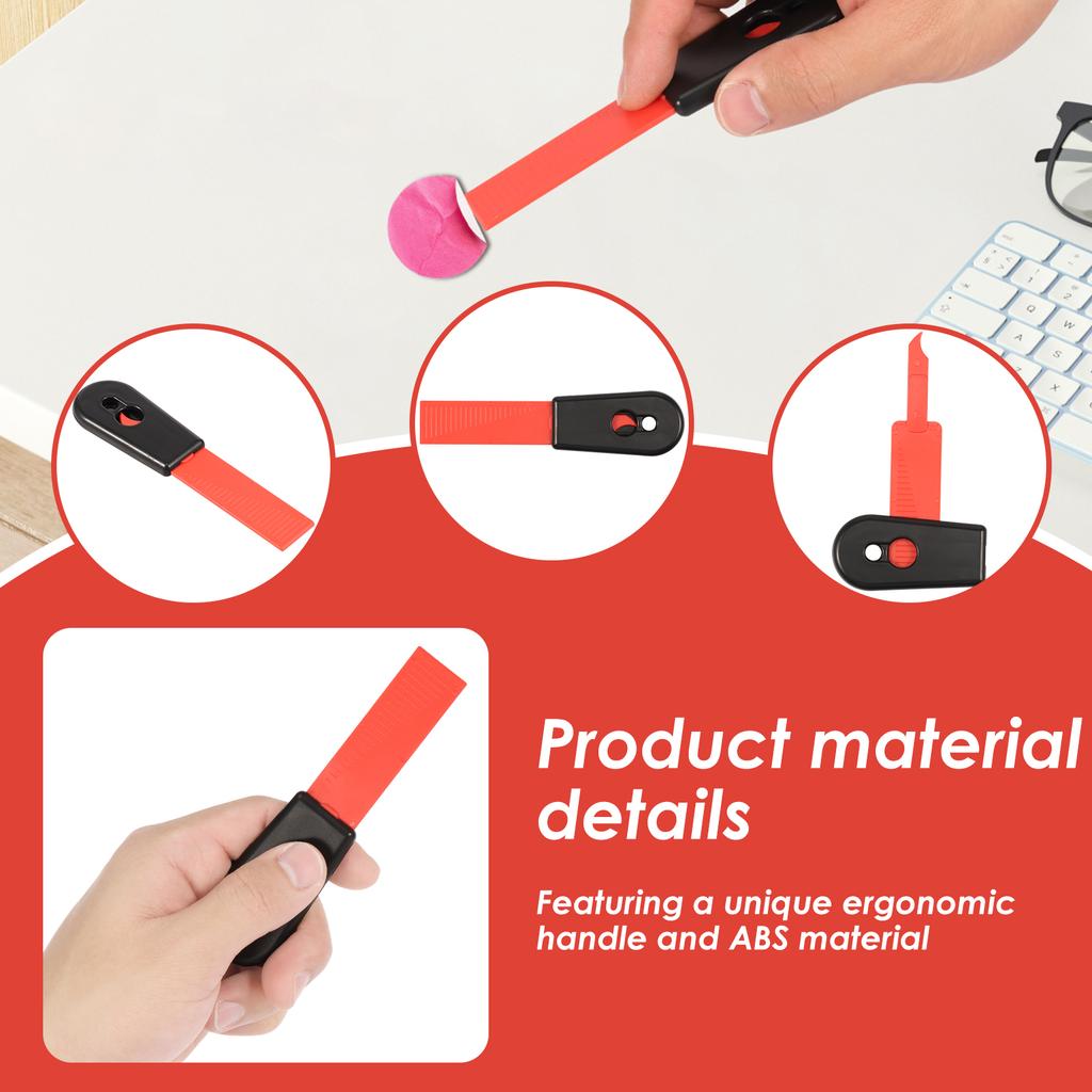 2 Stück Selbstreinigender Reinigungsschaber Vielseitiger Glaskochfeldschaber mit Griff Einfach zu bedienendes Reinigungsschaberwerkzeug Effizient