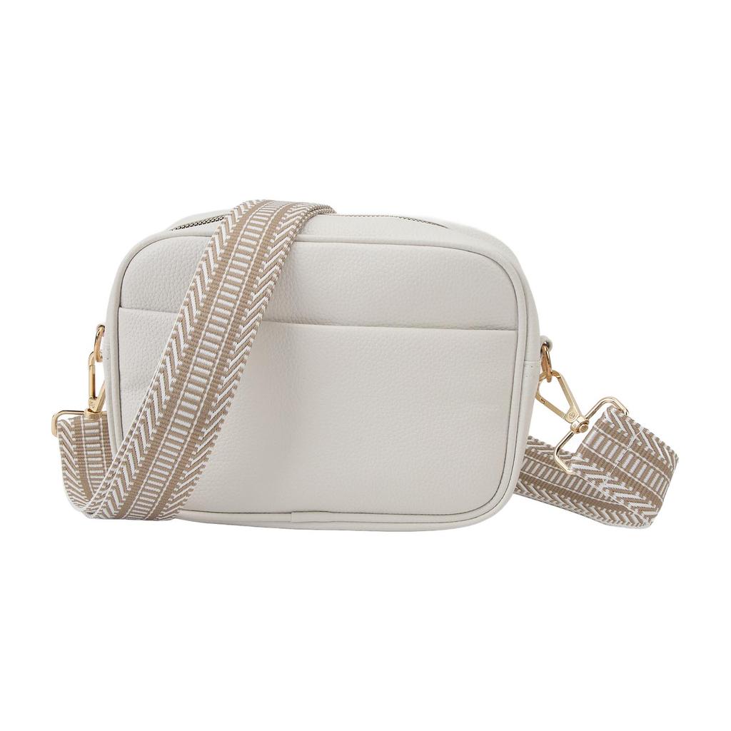 Shoulder Bag High End Trendy with Shoulder Strap Large Capacity Camera Bag for Shopping Travel White