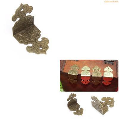 K1AE 12xAntique Bronze Decorative Jewelry Box for Case Feet Leg Corner Protector