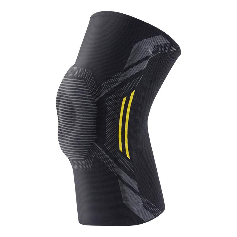 

1 шт., силиконовые наколенники, компрессионные спортивные весенние дышащие наколенники, поддержка для бега, фитнеса, волейбола, наколенники L чёрный