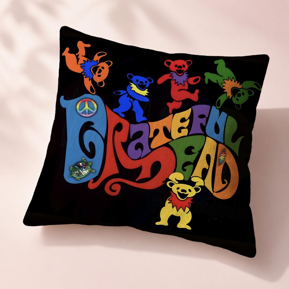 Street ggGrateful DeaD Cushion Cover Premium Reversible Pillow Cover In Dual Comfort Decor for Home Car