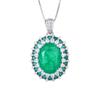 Jewelry Copper Bottom Gold-Plated Imitation Wood With Green Grandmother Green Denier Pendant Ring Set 12 * 16