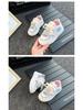 2025 Autumn Girls' Skate Shoes: Soft Sole, Non-Slip, Cartoon Design, Casual White.