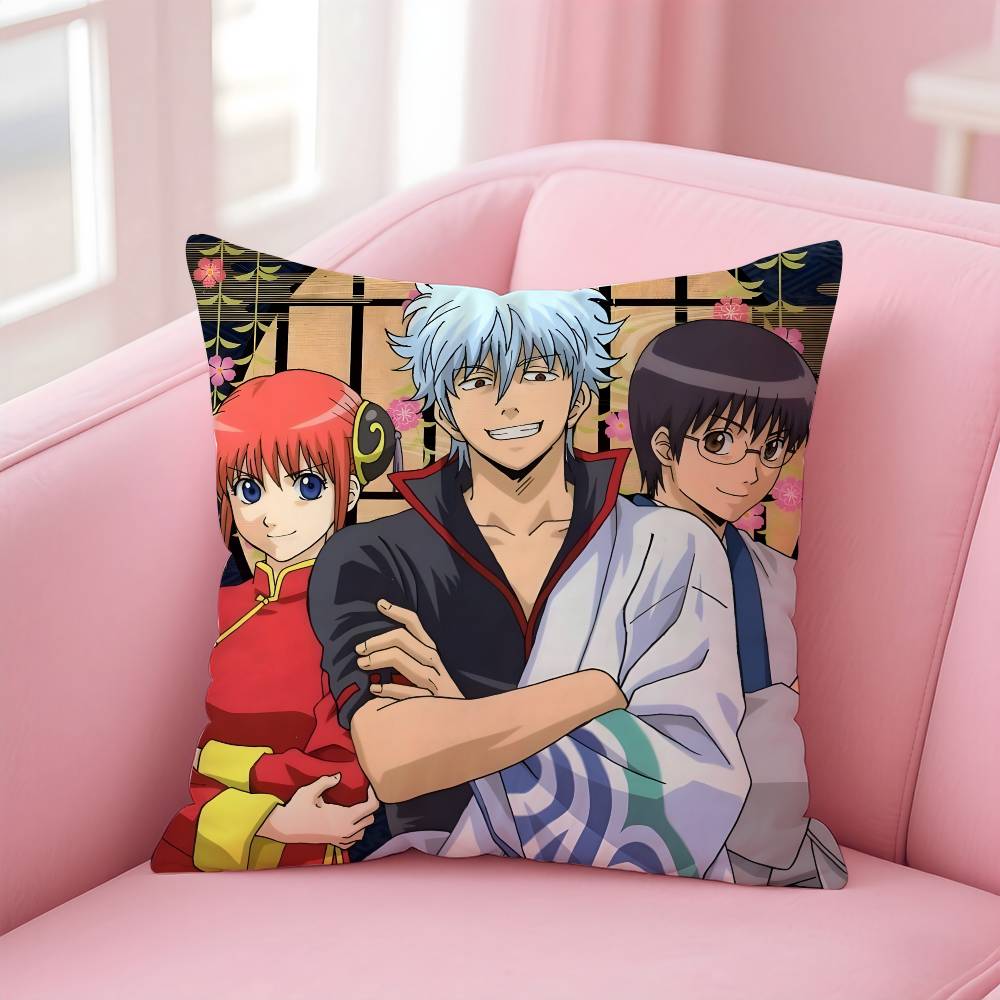 Anime G-GINTAMA Pillow Case pattern printing pillowcase living room sofa cushion cover bedroom room decor