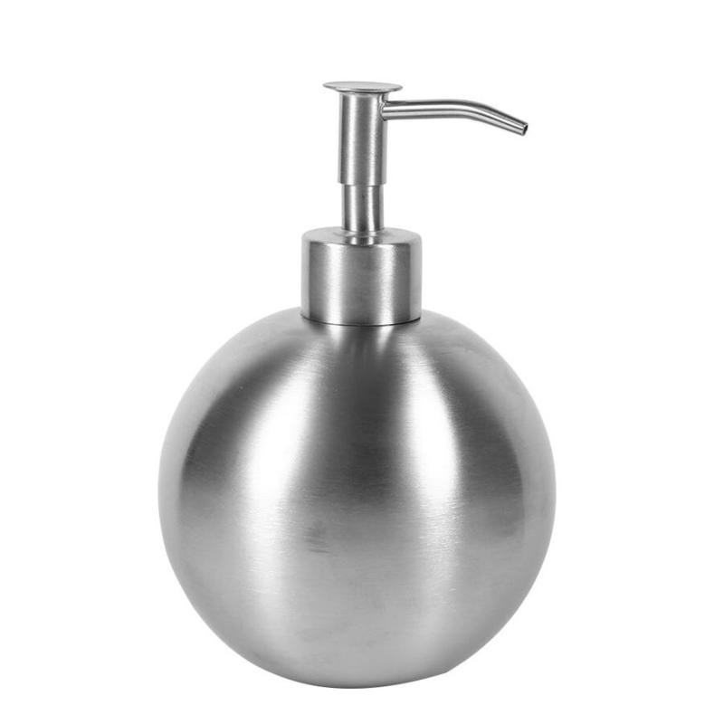 

1 pcs. 500ml 304 Stainless Steel Bulletin Shaped Bathroom Shampoo Shower Liquid Pump | Liquid Soap Dispensers