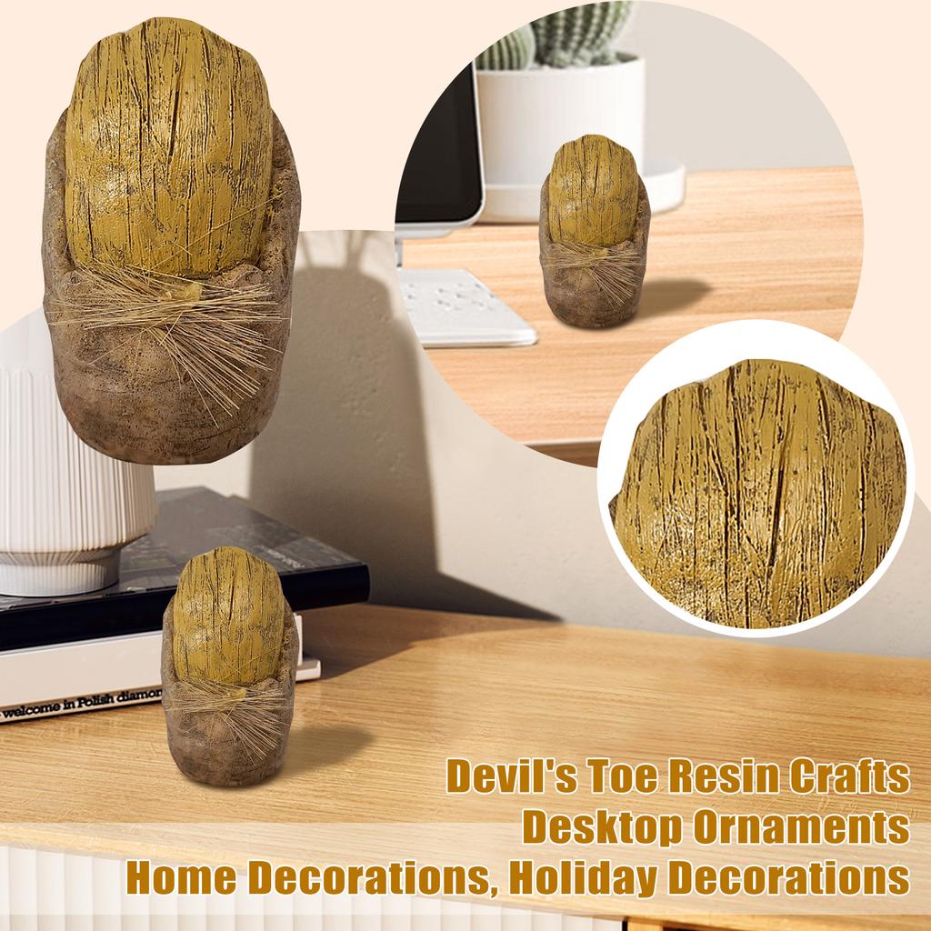 Devil's Toe Resin Crafts, Desktop Ornaments, Home Decorations, Holiday Decorations