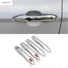 Car Outer Door Handle Protector Cover Trim ABS Chrome Black Carbon Accessories For Toyota Camry Corolla Avalon Prius  - 2025