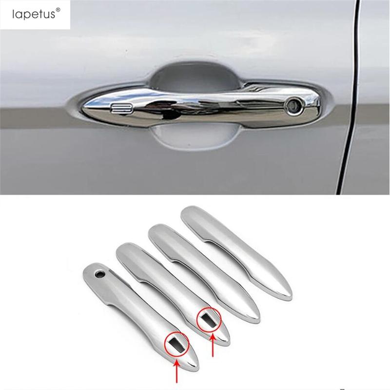Car Outer Door Handle Protector Cover Trim ABS Chrome Black Carbon Accessories For Toyota Camry Corolla Avalon Prius  - 2025