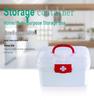 Portable Layered Medicine Storage Box with Compartments for Dormitory and Household Use