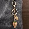 Fashionable Strawberry Pendant Keychain For Women Girls Cute Trendy Charm Keyring Car Key Ring Backpack Decoration Gifts