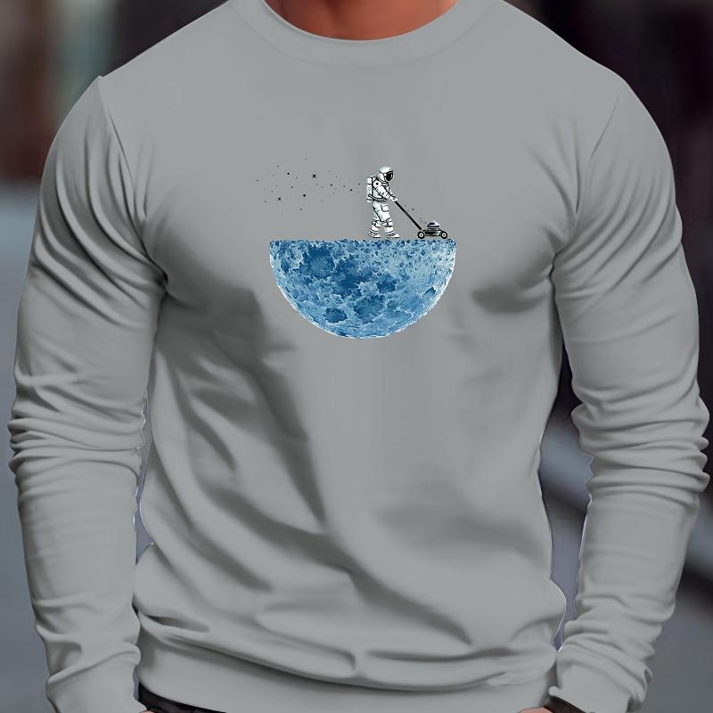 

Men s Crew Neck Sweatshirt, Classic Design & Durable, Ideal for Daily Wear & Long-Term Use S