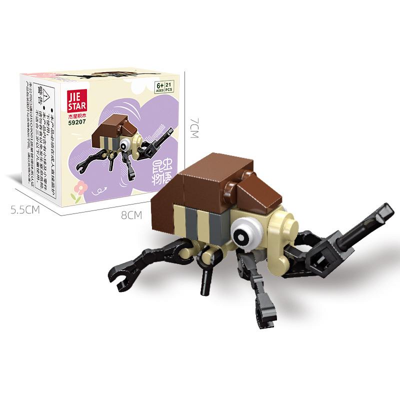 

Mini Insects Animal Figures Building Block Bricks Toys Puzzle Educational for Kids Birthday Gifts Assembly Toys for Children