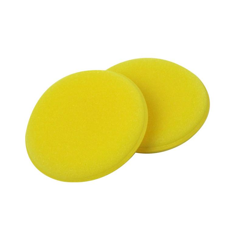 Car Foam Sponge 12Pcs  Wax Applicator Cleaning Detailing Pads Car Waxing Polish  Home Care   Yellow 10cm Car Cleaning Kit